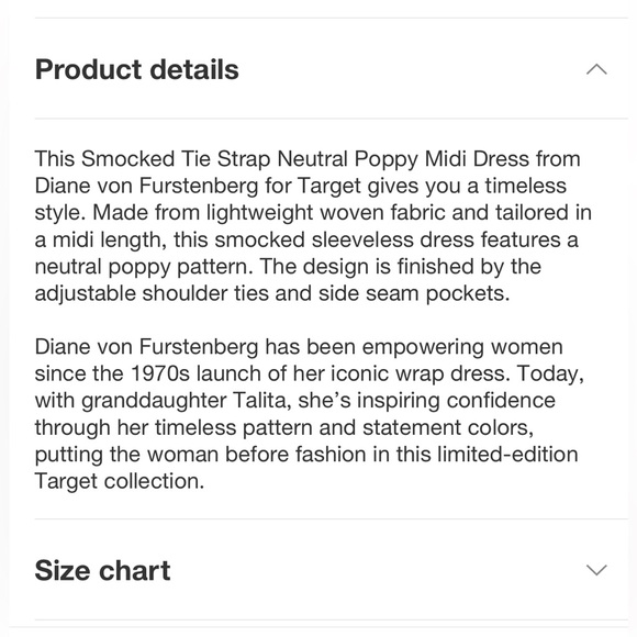 DVF for Target - Smocked Midi Tie-Strap Dress - Picture 8 of 8